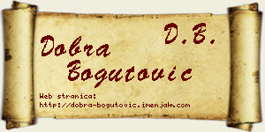 Dobra Bogutović vizit kartica